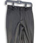 Womens Black Flat Front Welt Pocket Leather Flare Leg Pants Size XS image number 3