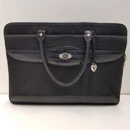Brighton Black Leather Briefcase