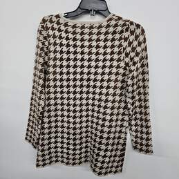 PARK HURST Long Sleeve Brown Tan Sweater with Front Pockets alternative image