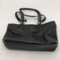 Womens Black Pebbled Leather Inner And Outer Pockets Double Handle Tote Bag image number 2