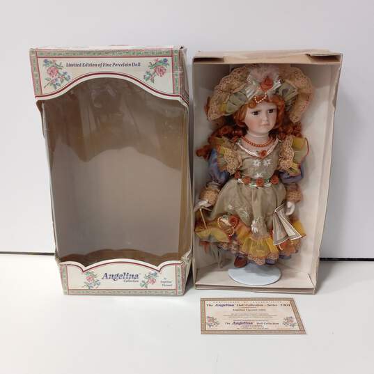 Angelina  Doll Porcelain  Collection IOB image number 1