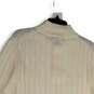 Mens White Mock Neck Long Sleeve Knitted Pullover Sweater Size X-Large image number 4