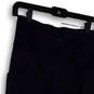 Womens Blue Flat Front Elastic Waist Pockets Pull-On Cropped Pants Size XS image number 3