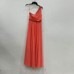 NWT Womens Pink Daniele Embellished One Shoulder Side Zip Ball Gown Size 6 alternative image