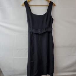 Banana Republic Black Sleeveless Midi Dress Petite 8 NWT