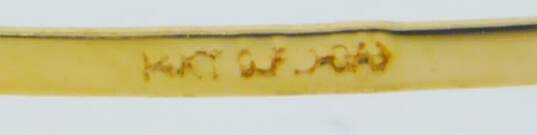 Vintage Gold Filled Carved Cameo Brooch & Grapevine Hinged Bangle 16.5g image number 4