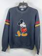 Disney Mens Black Mickey Mouse Long Sleeve Pullover Sweatshirt Size Large image number 1