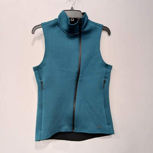 Nike Men's Teal Therma-Fit Full Zip Vest Size M image number 1