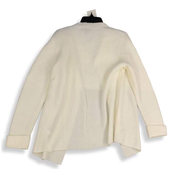NWT Banana Republic Womens White Long Sleeve Open Front Cardigan Sweater Size M image number 2