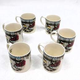 VNTG Johnson Bros. The Friendly Village Coffee Cups/Mugs (Set of 6)