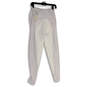 NWT Womens White Elastic Waist Pull-On Riding Ankle Pants Size M Tall image number 2