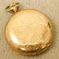 Antique 1902 Gold Filled Hamilton 17 Jewels Floral Etched Hunting Case Pocket Watch 126.8g image number 1