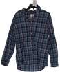 Mens Multicolor Plaid Long Sleeve Spread Collar Button Down Shirt Size Large image number 1