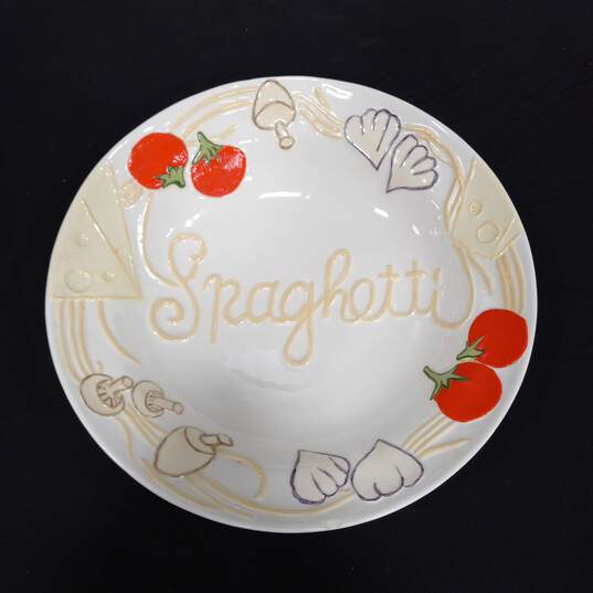 Large Ceramic Spaghetti Bowl image number 1
