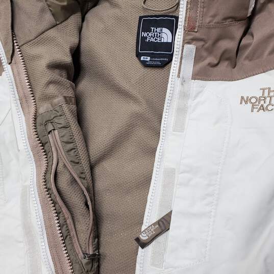 The North Face HyVent Tan Hooded Full Zip Jacket S/P image number 3