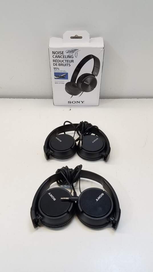 Bundle of 3 Assorted Sony Headphones image number 1