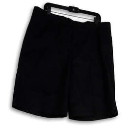 NWT Mens Black Regular Fit Flat Front Slash Pocket Chino Shorts Size 38 alternative image