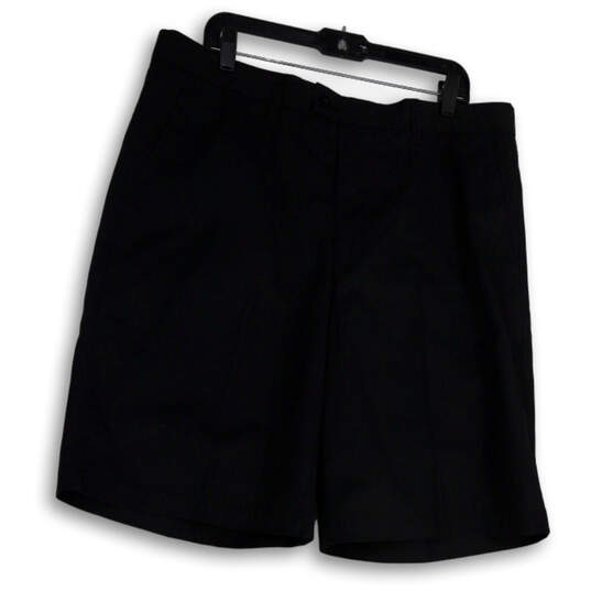 NWT Mens Black Regular Fit Flat Front Slash Pocket Chino Shorts Size 38 image number 2
