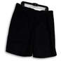 NWT Mens Black Regular Fit Flat Front Slash Pocket Chino Shorts Size 38 image number 2