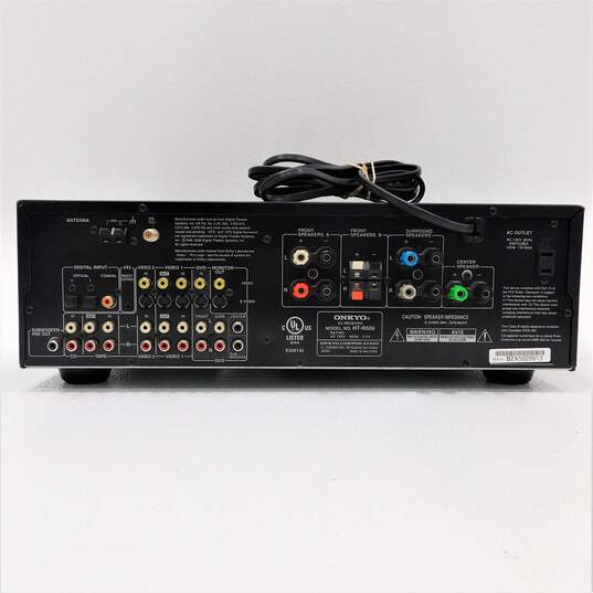 Onkyo Model HT-R500 AV Receiver w/ Attached Power Cable image number 4