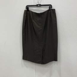 Escada Womens Black Yellow Flat Front Straight And Pencil Skirt Size 44 w/COA alternative image