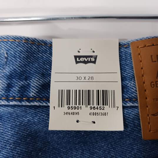 Levi's Women's Blue Wedgie Straight High Rise Jeans Size 30 x 28 NWT image number 8