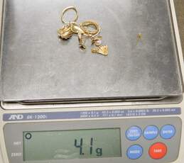 14k Gold & Stones Scrap Jewelry, 4.1g
