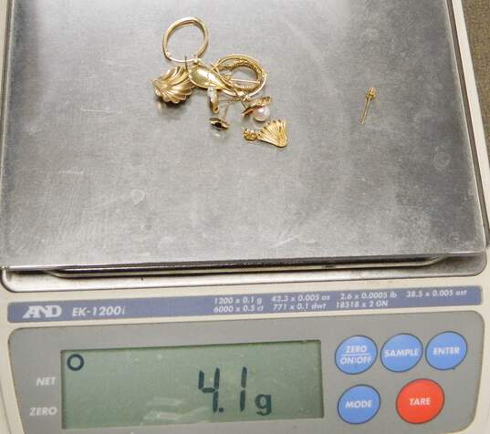 14k Gold & Stones Scrap Jewelry, 4.1g image number 1