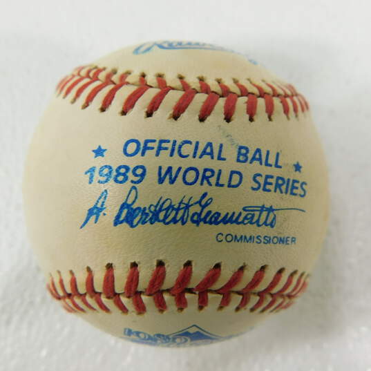 1989 Official MLB World Series Baseball image number 1