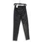 NWT Womens Black Leather Slash Pocket High-Rise Ankle Leggings Size XS image number 2