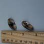 925 Sterling Silver Earrings w/ Onyx Stones image number 3