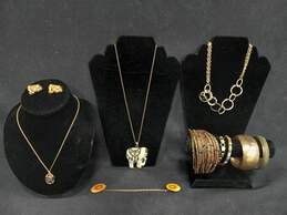 6 Pieces Of Gold-Tone Costume Fashion Jewelry
