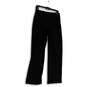 Womens Black Straight Leg Flat Front Pull-On Stretch Ankle Pants Size 10 image number 1
