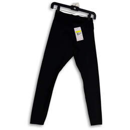 NWT Womens Black Flat Front Elastic Waist Pull-On Ankle Leggings Size Small alternative image