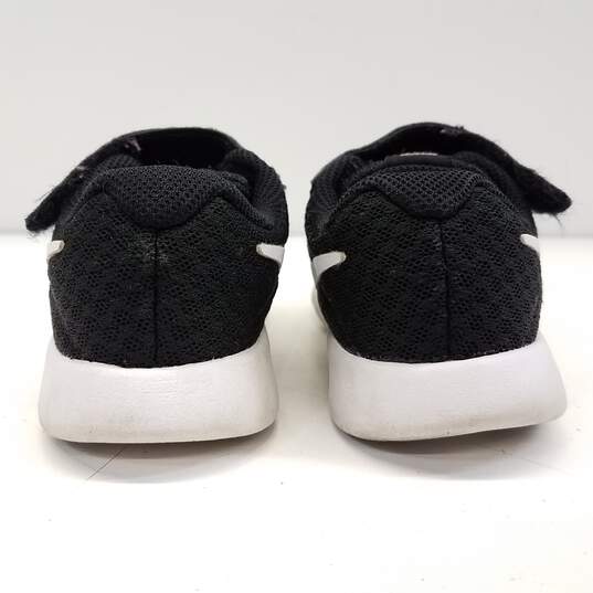 Nike Tanjun Black/White Toddlers Shoes Size 8C 818383-011 image number 4