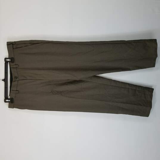 Haggar Men Dress Pants M Size 34 x 29 Brown image number 1