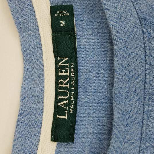 Lauren By Ralph Lauren Cotton Blend  Long Sleeve Women M Powder Blue image number 3