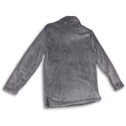 NWT Womens Gray Turtleneck Long Sleeve Fleece Pullover Sweater Size Small alternative image