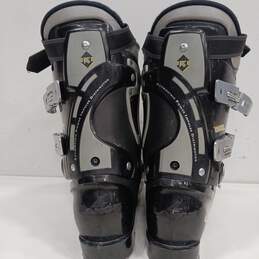 Womens Black Buckle Hook and Loop Round Toe Mid Calf Ski Boots Size 9 alternative image