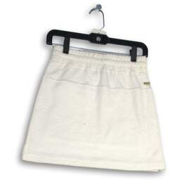 NWT Alala Womens White Elastic Waist Drawstring Activewear Mini Skirts Size XS alternative image