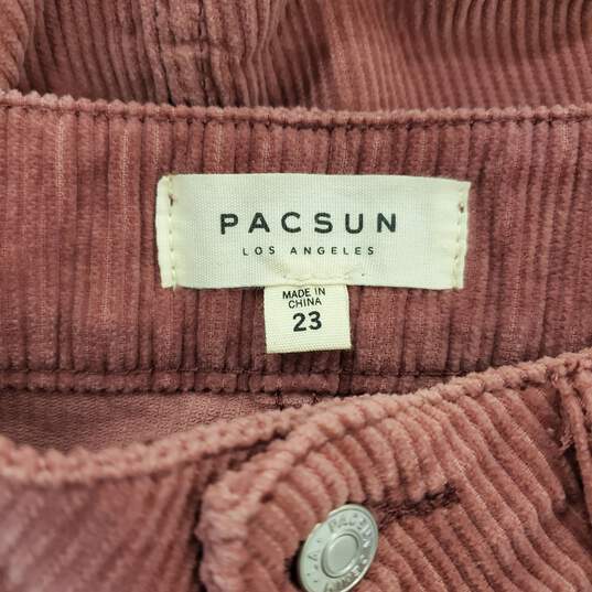 PacSun Women Dusty Rose Corduroy Skirt Sz23 NWT image number 3