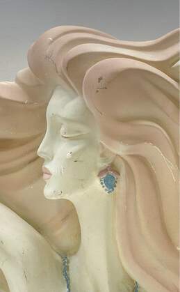 Art Deco Bust Statue Vintage Sculpture of Model Profile Signed. alternative image