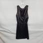 White House Black Market Black Sequin Lined Belted Mini Dress WM Size 0 image number 1