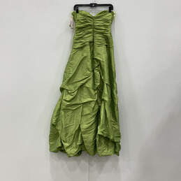 NWT Womens Hailey Logan Green Beaded Strapless Back Zip Maxi Dress Size 7/8 alternative image
