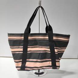 Victoria's Secret Women's Black And Pink Vanvas Tote Bag alternative image