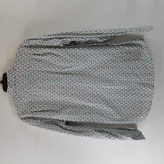 Michael Kors Men White Graphic Button Up M image number 4