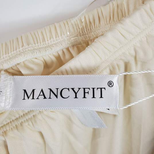 Mancyfit Women Ivory Midi Flare Skirt XXL NWT image number 3