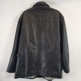 South Wind Men Black Leather Coat XL alternative image