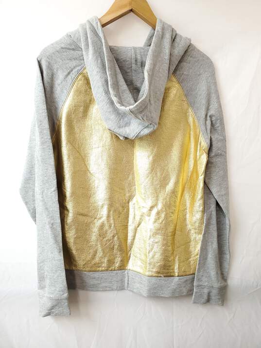 Juicy Couture | Gold H. Castle Metallic Gold Women's Hoodie | Size M image number 3