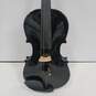 Le Var Black 4 String Violin Model JYVL-E900MB In Case With Bow (Missing A String) image number 5